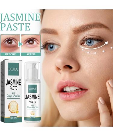 Jasmine Ointment for Dark Circles Active Jasmine Ointment Jasmine Ointment for Drooping Eyelids Active Jasmine Ointment With Collagen And Aloe Vera Jasmine Ointment Plus Jasmine Eye Cream 100ML - Buy Online on SooperMarket.com