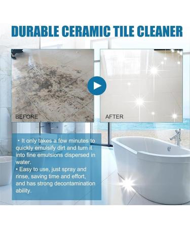 Tile Grout Cleaner Sprayer Ceramic Floor Tile Cleaner Multifunction Bathroom Descaler Cleaner Grout & Tile Clean Heavy Duty Cleaning Spray Stubborn Stains Cleaner for Kitchen and Bathroom (1pcs) - Buy Online on SooperMarket.com