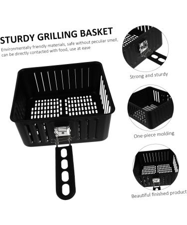 Toddmomy 2 Pcs Square Baking Basket Air Fryer Mesh Basket Wire Mesh Fry Basket Chip Frying Metal Baskets Fried Food Basket Air Fry Basket Snack Basket Electric Storage Basket Carbon Steel 38X22.8CMx2pcs Blackx2pcs - Buy Online on SooperMarket.com