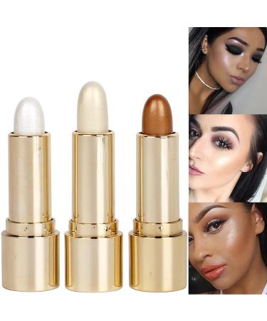 Waterproof Face Glitter Highlighter Stick - Long-Lasting Bronzer Shimmer - White - Buy Online on SooperMarket.com
