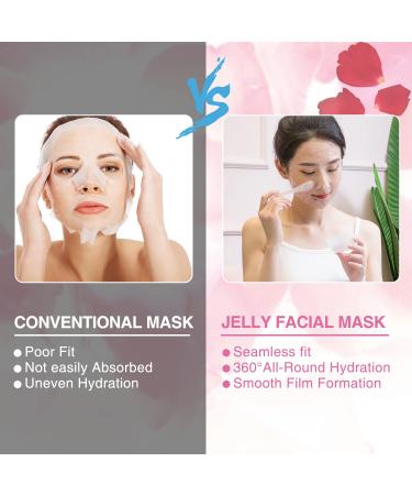 Rose Moisturizing Jelly Mask with Hyaluronic Acid | DIY Esthetician Spa Facial Peel Off Mask - Buy Online on SooperMarket.com