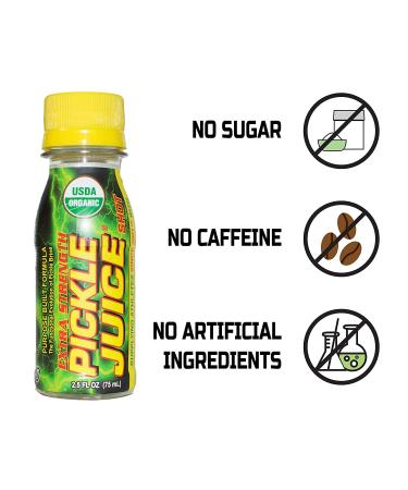 Pickle Juice 2.5 oz Extra Strength Shots - USDA Organic Muscle Cramp Relief - 24 Pack - Buy Online on SooperMarket.com