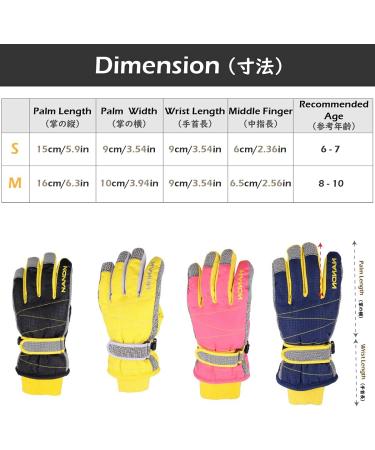 TRIWONDER Children's Ski Gloves - Thermal Fleece Warm Winter Gloves for Boys & Girls A - Purple S (6-7 Years) - Buy Online on SooperMarket.com