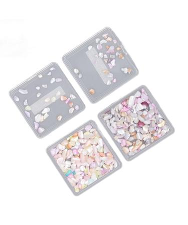 Nail Flakes Shell Slices Irregular Nail Jewelry Decorations 2 Boxes for Salon