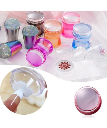 Nail Art Stickers for Women - Removable & Flexible Nail Seal for Party Decor | Silicone Stamp & Scrub Tool for Perfect Manicure - Buy Online on SooperMarket.com