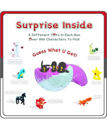 Supbec Organic Bath Bombs for Kids - 9 Pcs 2.9 OZ Gift Set with Surprise Inside, Rich in Essential Oils, Fizzy & Moisturizing, Ideal Easter Gift - Buy Online on SooperMarket.com