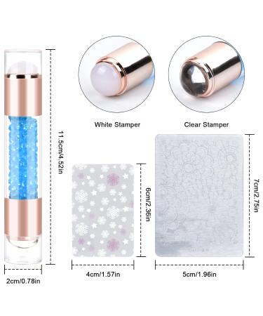 Nail Stamp Silicone French - Double-Headed Manicure Kit for Stunning Nail Art | Home Studio Essential - Buy Online on SooperMarket.com