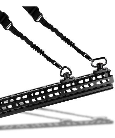 Bengor 4 Pack QD Sling Swivels 1.25 Loop + D-Loop Set - Quick Disconnect Push Button for Two Point Sling Mount - Buy Online on SooperMarket.com