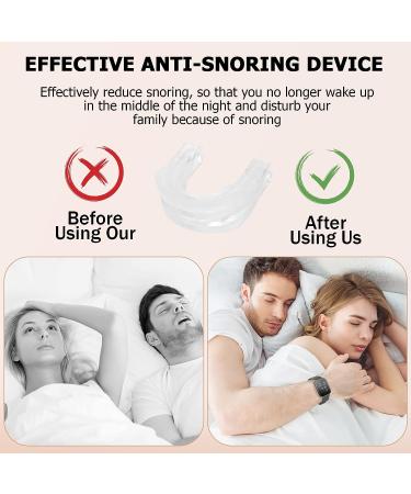Original Anti-Snoring Mouthpiece - Stop Snoring with Comfort and Adjustable Fit - White - Buy Online on SooperMarket.com