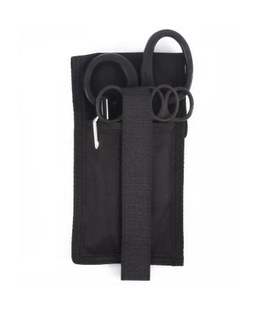 Ever Ready First Aid Autoclavable Shears EMT Scissors Combo Pack with Holster - Tactical All Black