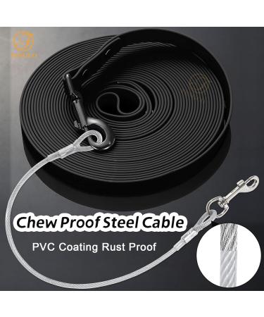 Waterproof Dog Leash - Chew Proof Tie-Out & Training Leash (10m Black) - Durable & Reliable for International Shipping - Buy Online on SooperMarket.com