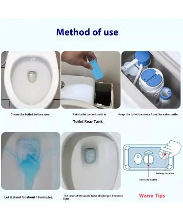 Upgraded Concentrated Descaling Toilet Cleaning Stick Effective Powerful Deep Cleaning Long-Lasting Freshness Four Scents Of Toilet Bowl Cleaners Stick For Bathroom Cleaning (Jasmine Grapes 4pcs) - Buy Online on SooperMarket.com