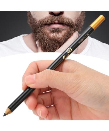 Beard Pencil Professional Beard Pencil Filler Household Beard Pencil Liner Styling Tool Grooming Kit Tracing Tool(Black)