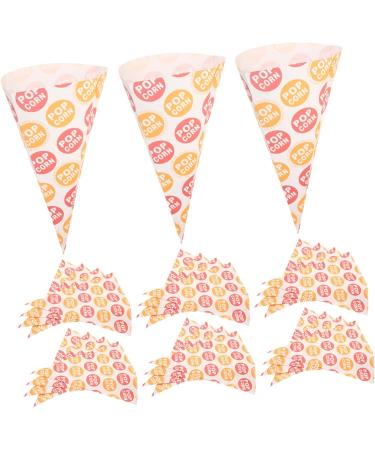 Didiseaon 250 Pcs Popcorn Bag Cardboard Popcorn Pink Candy Cotton Candy Cones Gift Bags Halloween Cone Bags Kids Snack Bag Popcorn Cone Bags Mini Candy Glass Child Paper Packing Bag - Buy Online on SooperMarket.com
