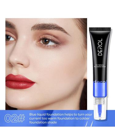 FREEORR Blue Foundation Mixing Pigment - Shade Adjuster & Color Corrector 0.67oz - Easy to Blend, Delicate & Smooth - Buy Online on SooperMarket.com