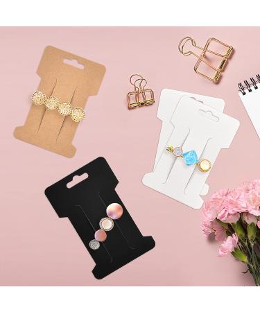 Coopay 150 Piece Hair Clip Display Cards - Multicolor Rectangular Paper Cards for Hair Accessories Organization - 4-1/4 x 2-3/4 Inches - Buy Online on SooperMarket.com