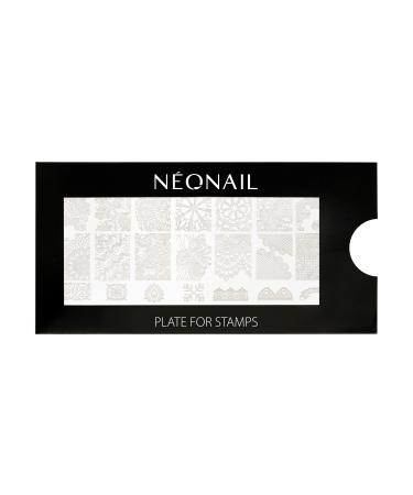 Neonail Stamping Plate 10 - Stamping Platte - Stencil Plate - Nail Art - Nail Design - Nail stamp stencil - French nails stencil - nail art stamp