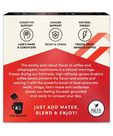 Sun Alchemy Mushroom Coffee with Organic Fair-Trade Coffee & Energizing Mushrooms - 12 Sachets - Buy Online on SooperMarket.com