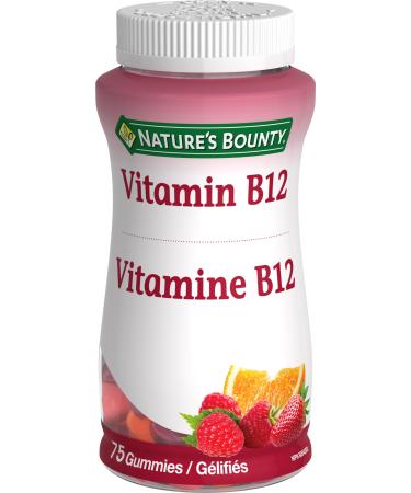 Nature's Bounty Vitamin B12 Supplement Helps maintain good health 75 Gummies