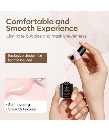 Modelones Builder Nail Gel 6 Colors Set - Hard Strengthener & Extension Gel with Rhinestone Glue - Clear, Nude, Pink - Ideal Gift for Women - Buy Online on SooperMarket.com