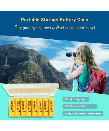 BEBAT Rechargeable Batteries AA (2023 New Version) AA Batteries 2900mAh High Capacity Low Self Discharge Ni-MH 1.2V Double A Rechargeable Batteries (8 Pack) - Buy Online on SooperMarket.com