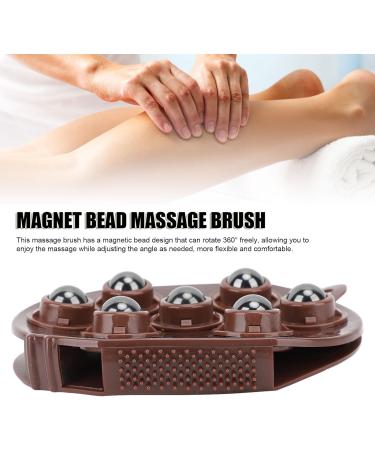 Manual Magnetic Beads Gloves Massager Handheld Roller Guasha Massager with Magnetic Beads 360 Degree Rotating Multifunctional Manual Massager - Buy Online on SooperMarket.com