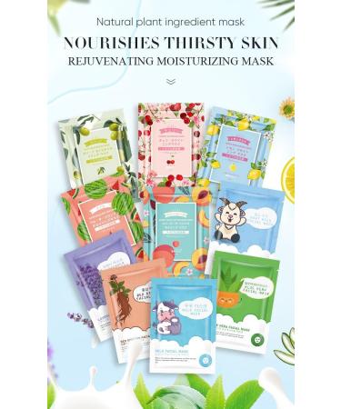 Hydrating Facial Mask with Hyaluronic Acid and Niacinamide 30 Sheets - Buy Online on SooperMarket.com