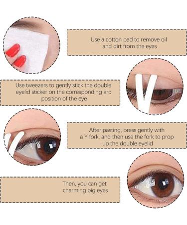 Invisible Double Eyelid Tape Set for Natural Look | 600Pcs Eyelid Lift Strips with Lace Mesh | Ideal for Hooded Eyes | Includes Fork Rods and Tweezers - Buy Online on SooperMarket.com