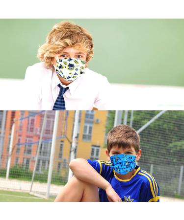 50 Pcs Kid Tie-Dye Disposable Face Masks - Blue | Adjustable Nose Clip & Elastic Earloop | Non-Medical Masks for Boys & Girls - Buy Online on SooperMarket.com