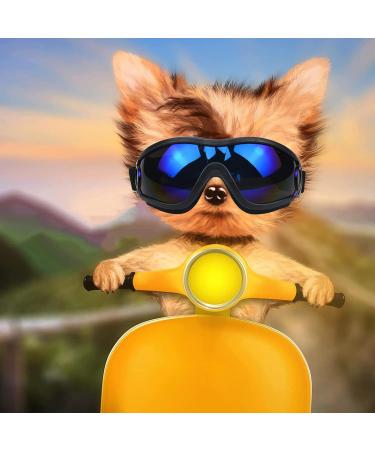 Buy Queerelele Dog Sunglasses - Anti-UV Waterproof Windproof | Fashionable Protective Glasses for Small & Medium Dogs (Black) - Buy Online on SooperMarket.com