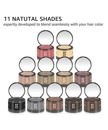 EFLY Root Touch Up Gray Hair Shadow Powder - Medium Brown for Thinning Hair Eyebrows & Beard - Instant Temporary Hair Color 0.14 oz Synthetic Material Free - Buy Online on SooperMarket.com