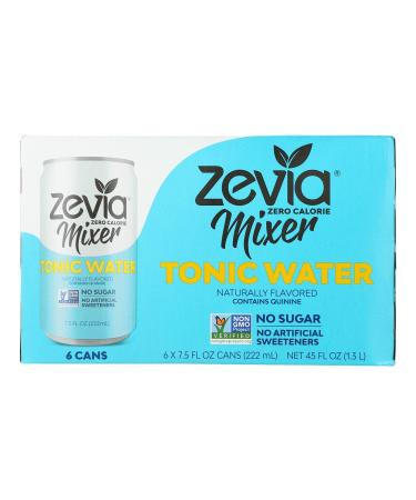 ZEVIA, SODA, TONIC WATER, ZERO CAL - 7.5 Fl Oz (Pack of 24)