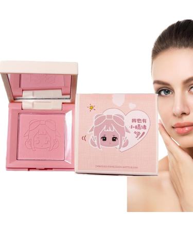 Makeup Blush - Cream Blush for Cheeks Matte 4-in-1 Palette | Cute Girl Emoticon Lightweight and Blendable Face Blushes Creamy & Blendable Color Radiant Glow Natural Skin Tones Troonz 3 - Buy Online on SooperMarket.com