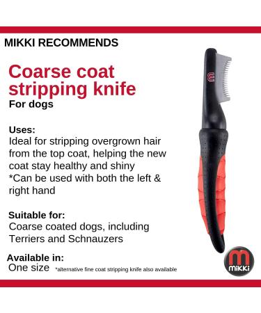 Mikki Dog Puppy Grooming Stripping Knife - Coarse Hair Coats | Hand Stripping Blade Tool - Buy Online on SooperMarket.com