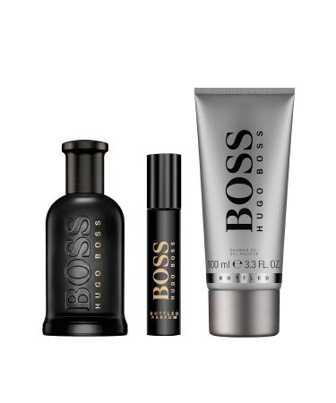 Hugo Boss Bottled Parfum Woody Ambery Men's Cologne With Notes of Leather Orris & Wood Long Lasting Fragrance 2.3 Fl Oz (Pack of 3) - Buy Online on SooperMarket.com