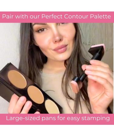 Contouring & Highlighting Make-up Stamp | Perfect Contour Tool for Powder, Liquid, & Cream | Contour Applicator for Flawless Results - Buy Online on SooperMarket.com