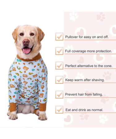 Yeapeeto Dog Recovery Suit 5XL Bear - Soft Neuter Shirt Cone Alternative for Large/Medium Dogs - Prevent Licking & Shedding - Surgical Onesie After Surgery - Buy Online on SooperMarket.com