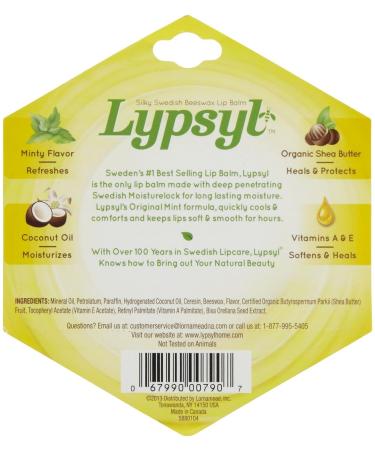 LypSyl LypMoisturizer Original Mint 0.1-Ounce 2 Pack - Hydrating Lip Balm Set - Buy Online on SooperMarket.com