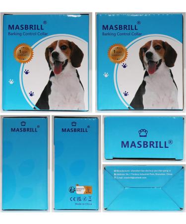 MASBRILL Anti Bark Collar for Large Medium Small Dogs - Dog Barking Collar with Vibration & Sound Harmless Training - Stop Dog Barking Deterrent Device 7 Sensitivity Adjustable No Bark Collar - Green - Buy Online on SooperMarket.com