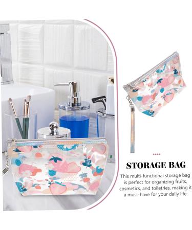 Beavorty Large Strawberry Cosmetic Bag - Travel Makeup & Brush Storage Pocket PVC Zipper Case for Fruits & Essentials - Buy Online on SooperMarket.com