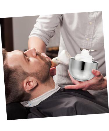 Angoily 6-Pack Stainless Steel Shaving Soak Soap Mixing Bowl - Perfect Gift for Men s Razor Shaving Foam - Durable Ceramic Shell - 7.4x7.4cm - Buy Online on SooperMarket.com