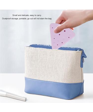 TYTOGE Portable Triangle Powder Puff Storage Box Double Sided Vent Breathable Silicone Makeup Sponge Holder for Home and Travel (Light Purple) - Buy Online on SooperMarket.com
