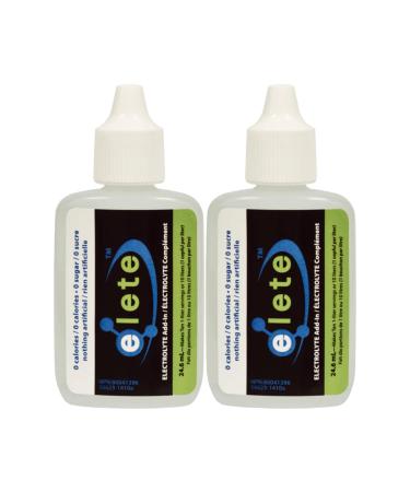 Anderson's Health Solutions elete Electrolyte Add-In Drops | Liquid Electrolyte Drink Mix Sodium Potassium Magnesium | Convenient Hydration Natural Electrolyte Replenishment | Sugar Free No Artificial Ingredients | 24.6mL (Pack of 2) elete 24.6 ml (Pack o