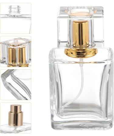 OSALADI Refillable Perfume Spray Bottle - Empty Glass Atomizer for Travel - Golden Perfume Bottle - Buy Online on SooperMarket.com