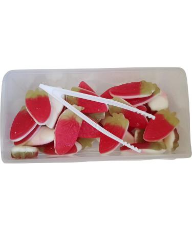 Gum Jelly Sweets Food Set Fruit Flavoured Fried Eggs Mushrooms Giant Strawberry & Love Hearts Retro Sweeties Candy Tubs Gift for Kids of All Ages 800g from Kingdom Supplies. - Buy Online on SooperMarket.com
