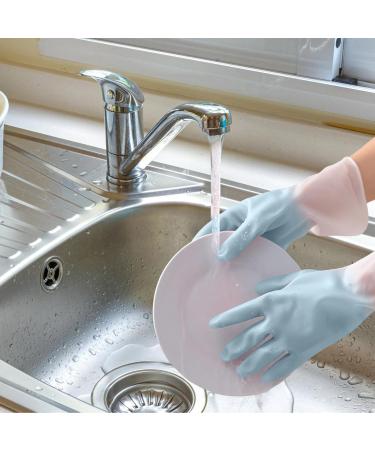Household Cleaning Gloves | Kitchen Cleaning Gloves | Waterproof Household Rubber Dishwashing Cleaning Gloves for Dishesand Household Chores - Buy Online on SooperMarket.com