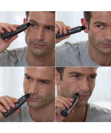 Panasonic Men's Ear and Nose Hair Trimmer | Wet/Dry, Hypoallergenic Dual Edge Blade | ER-GN30-H Black - Buy Online on SooperMarket.com