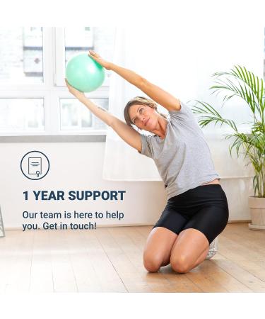 Live Infinitely 9 Barre Pilates Ball - Anti Burst Mini Ball for Yoga & Exercise - Includes Hand Pump & eBook - Mint Color - Buy Online on SooperMarket.com