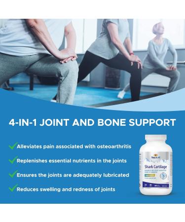 MapleLife Nutrition - Shark Cartilage 750mg - Excellent Source of Chondroitin - High Potency Pure Ingredients Calcium Carbohydrates Maintain Bone Health Reduce Joint Pain Anti-Inflammation Reduce Swelling & Redness of Joints Free of Artificial Ingredients - Buy Online on SooperMarket.com