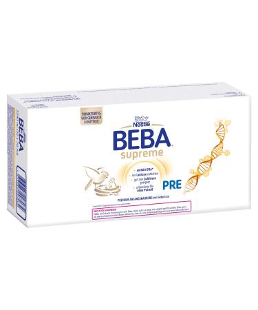 Nestl BEBA SUPREME PRE Infant Milk: ready-to-drink portion bottles with Omega 3 pack of 32 (32 x 70ml) 2.24 l (pack of 1)